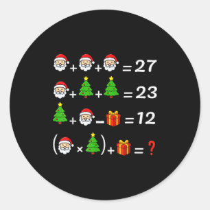 Lustig 67 Meme Weihnachten Mathelehrer Santa Sechs Runder Aufkleber