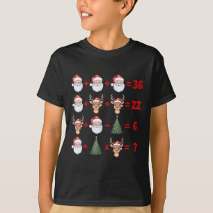 Lustig 67 Meme Weihnachten Mathelehrer Santa Sechs T-Shirt