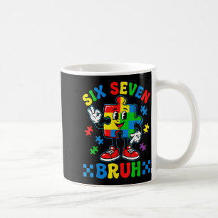 Lustig 67 Puzzle Autismus-Bewusstsein 6 7 Männer J Kaffeetasse