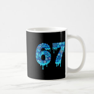 Lustig 67 Sechs Sieben 6 7 Frohes Chanukka Jüdisch Kaffeetasse