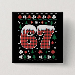 Lustig 67 Sechs Sieben Meme Cringe Weihnachten Rot Button