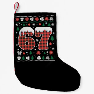 Lustig 67 Sechs Sieben Meme Cringe Weihnachten Rot Kleiner Weihnachtsstrumpf