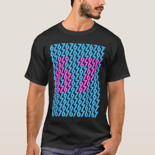 Lustig 67 Versteckt 6 7 Meme Mittelschule 6 7 Lust T-Shirt