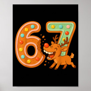 Lustig 67 Weihnachtskekse Rudolph Rentier Scherz Poster
