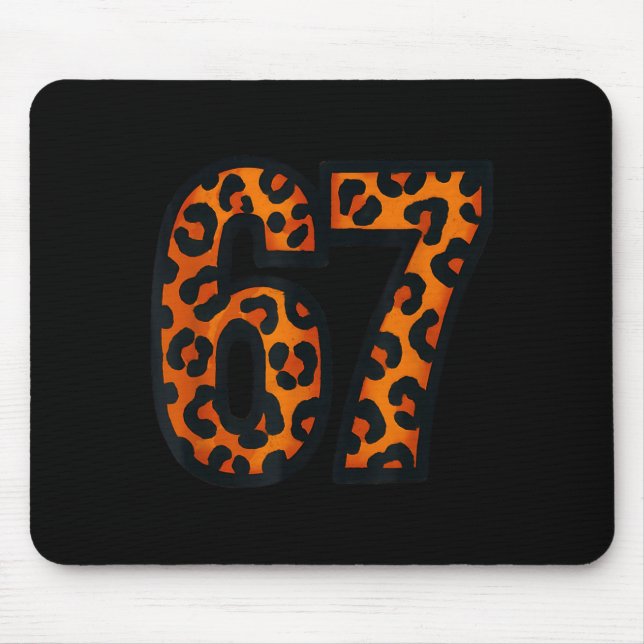 Lustig 67 Wilde Safari-Muster Leopard Mousepad (Vorne)