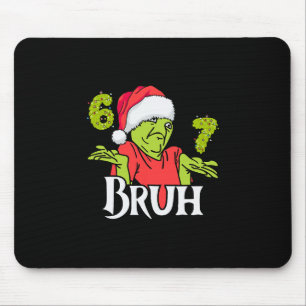 Lustig 6 7 Bruh Frohe Weihnachten Santa 67 Meme Mä Mousepad