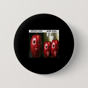 Lustig Alberne Ai Apple Gen Z Meme Brainrot Humor Button