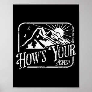 Lustig Aspen Colorado Skifahren Wie geht's deinem Poster