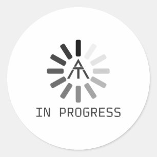Lustig auf dem (Appalachian Trail) im Gange Runder Aufkleber