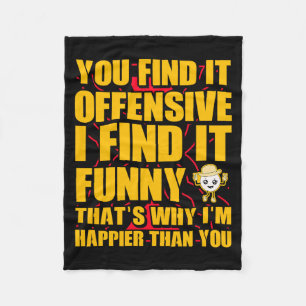 Lustig Beleidigend Sarkastisch Humor Zitat Geistre Fleecedecke