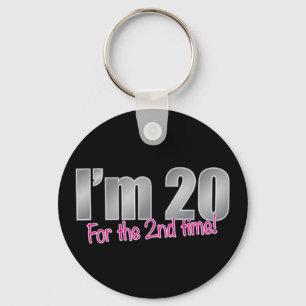 Lustig bin ich 20 für den 40. Geburtstag des 2. Schlüsselanhänger