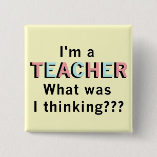 Lustig bin ich ein Lehrer-T-Shirts und Geschenke Button