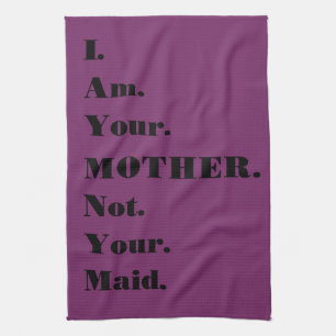 Lustig bin ich Ihre Mutter nicht Ihr Mädchen Handtuch