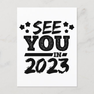lustig Bis 2023 Postkarte
