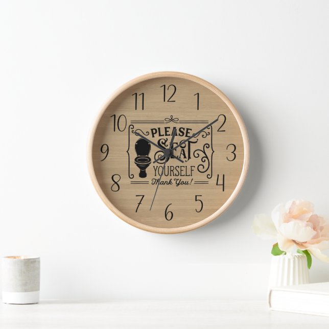 lustig, bitte setzen Sie Ihr Bad ein Uhr (Zuhause)