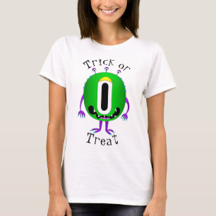 Lustig, Cartoon-Monster, Halloween "Süßes oder Sau T-Shirt