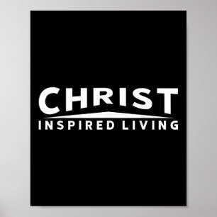 Lustig Christ Inspirierter Lebender Gipfel Jesus C Poster
