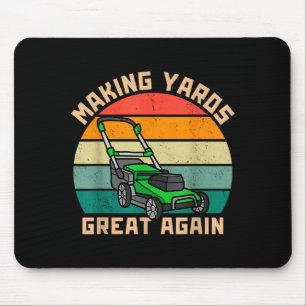 Lustig den Rasen wieder großartig machen zum Vater Mousepad