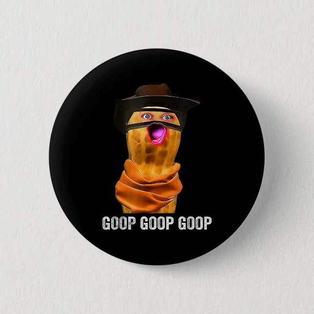 Lustig Der Verbrannte Erdnuss-Goop-Bungulator  Button (Vorderseite)