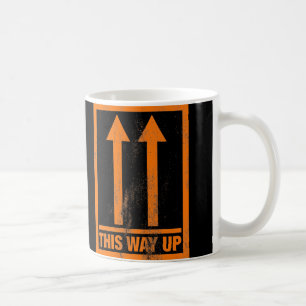 Lustig diese Weise herauf Zeichen Kaffeetasse
