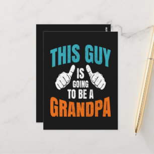 Lustig dieser Typ wird ein Opa Postkarte