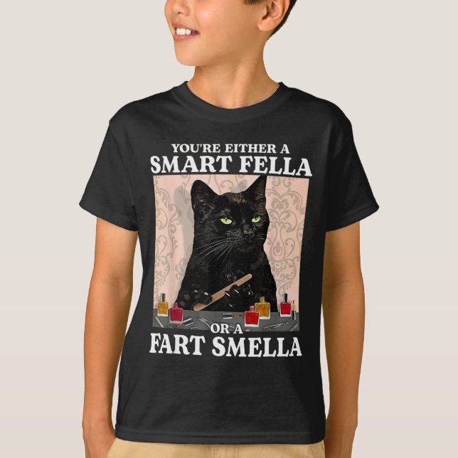 Lustig, du bist entweder ein schlauer Kerl oder ei T-Shirt (Vorderseite)