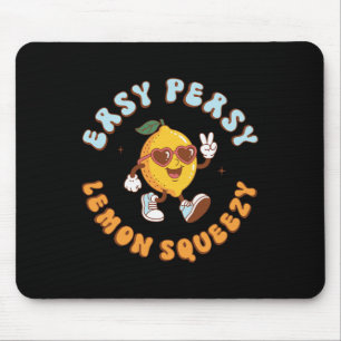 Lustig Easy Peasy Lemon Squeezy Retro Sommerferien Mousepad