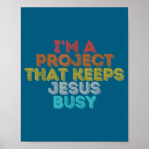 Lustig, ein Projekt, das Jesus auf Trab hält, Chri Poster