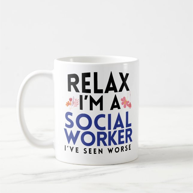 Lustig entspannen Sie sich Im ein Geschenk der Kaffeetasse (Links)