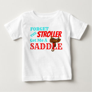 Lustig "erhalten Sie mir ein Sattel-" Cowboy Baby T-shirt
