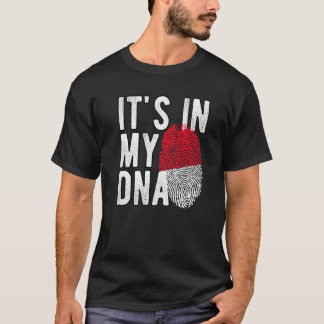 Lustig, es ist in meiner DNA Indonesien-Flagge Fin T-Shirt
