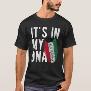 Lustig, es ist in meiner DNA Kuwait-Flagge Fingera T-Shirt