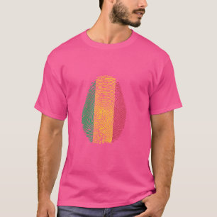 Lustig, es ist in meiner DNA Mali-Flagge Fingerabd T-Shirt