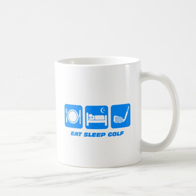 Lustig essen Sie Schlafgolf Kaffeetasse (Rechts)