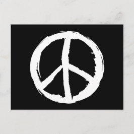 lustig expressionistisch PEACE SIGN | Postkarte