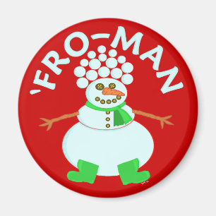 Lustig 'für Schneemann-Weihnachtswortspiel Magnet