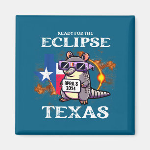 Lustig für Texas Sonnenfinsternis 8. April Magnet