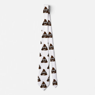 lustig gekackt Emoji menswees Männchen Krawatte