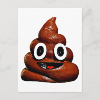 lustig gekackt Emoji Postkarte