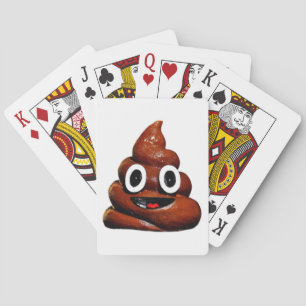 lustig gekackt Emoji Spielkarten