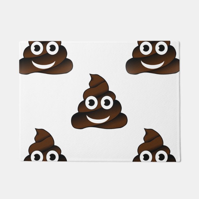 lustig gekackt Emoji Türmatte (Vorderseite)