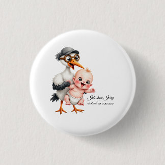 Lustig gestaltete Aufkleber Buttons Baby Shower an