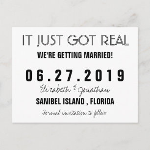 Lustig got es gerade wirkliches Wedding Save the Ankündigungspostkarte