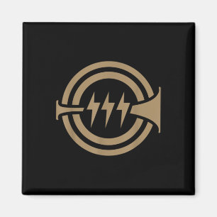 Lustig Gottes Plan Trompete Und Donner Symbol G Magnet