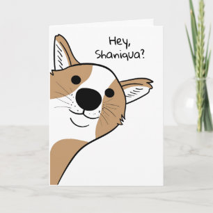Lustig Hey Du Hund  "Ich liebe Dich" Karte