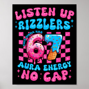 Lustig, hört zu, Rizzlers, dieses Sigma hat 67 Aur Poster
