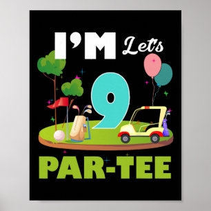 Lustig ich bin 9 Lasst uns Par-tee Golf Sport 9. G Poster