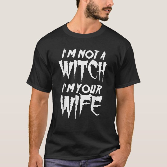 lustig, ich bin deine Ehefrau Paare, die Halloween T-Shirt (Vorderseite)