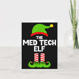 Lustig, ich bin der Med-Tech-Elfen-Weihnachten Xma Karte