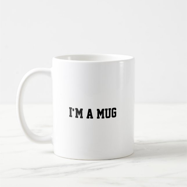 Lustig, ich bin ein Becher, Becher Kaffeetasse (Links)